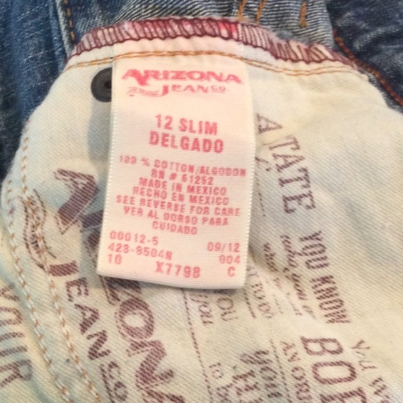 Arizona denim jeans boys size relaxed 12 slim - Picture 5 of 11